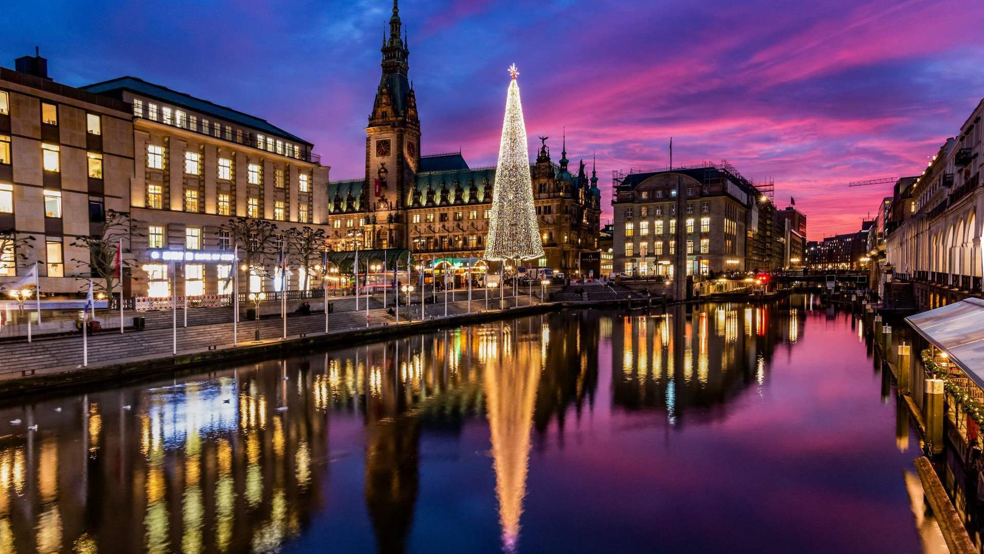 Kerstmarkten in Hamburg