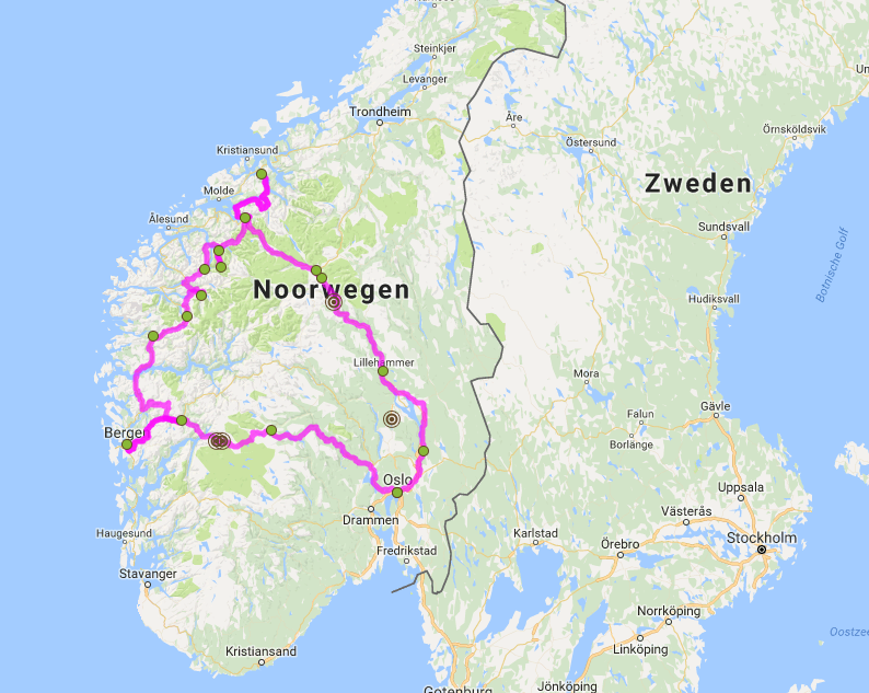 Busreis Noorwegen Fjorden rondreis